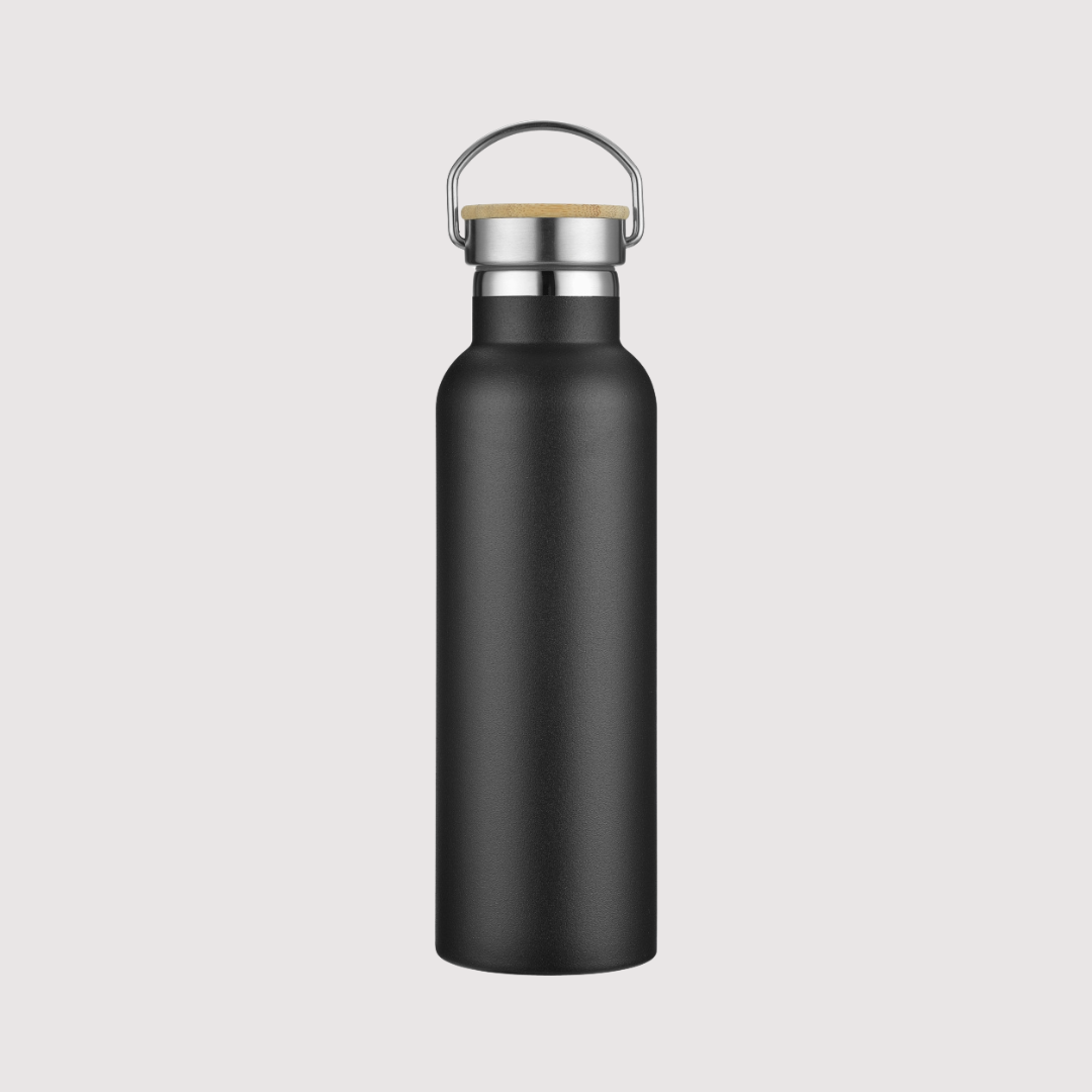 Double wall vacuum stainless steel bottle