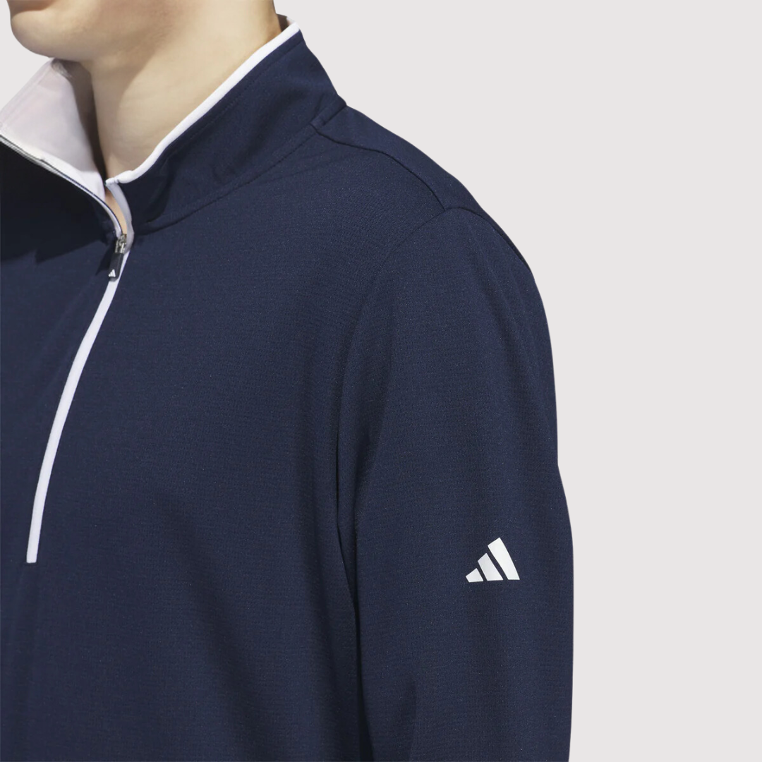 Adidas Mens Recycled Lightweight Quarter Zip Pullover Adidas