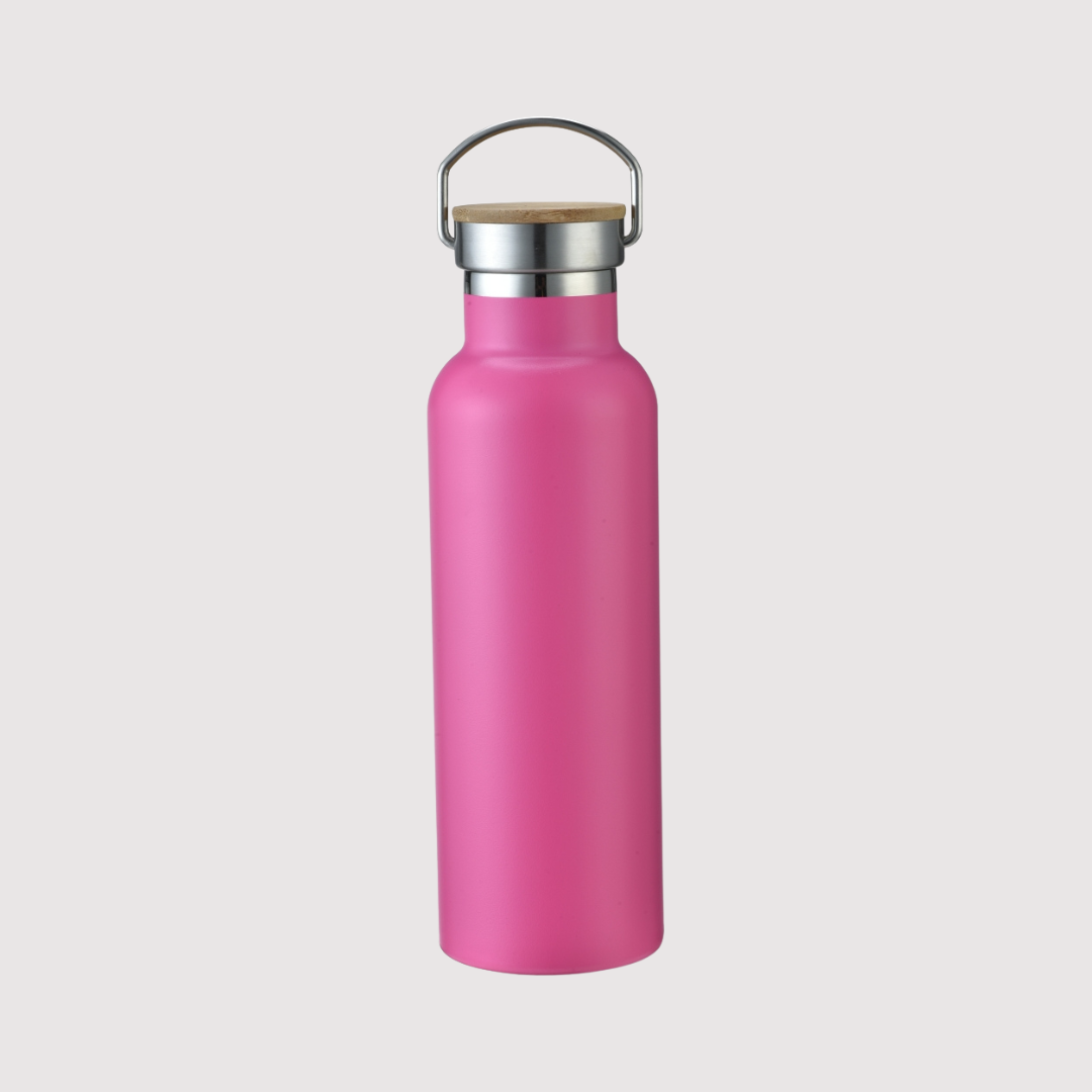 Double wall vacuum stainless steel bottle