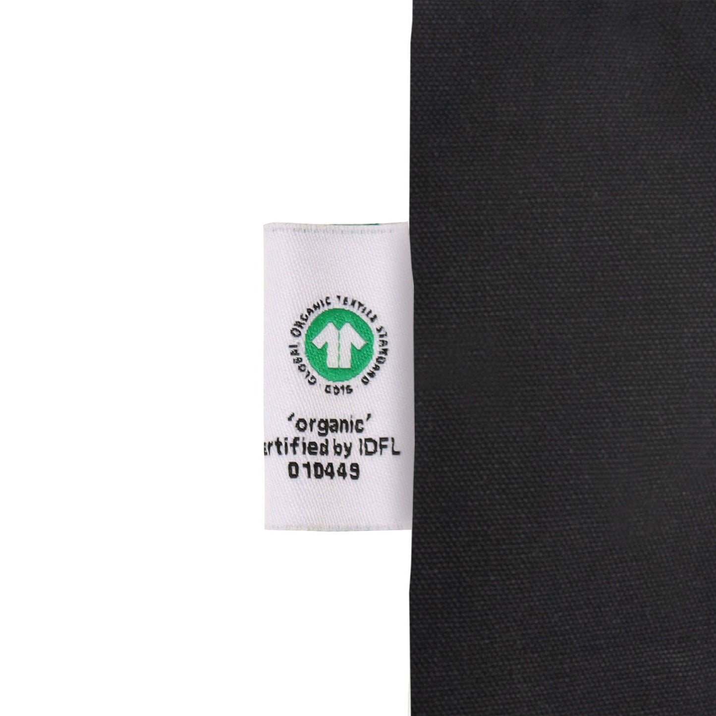 Organic Black Canvas Promotional Bag | ECV-08B