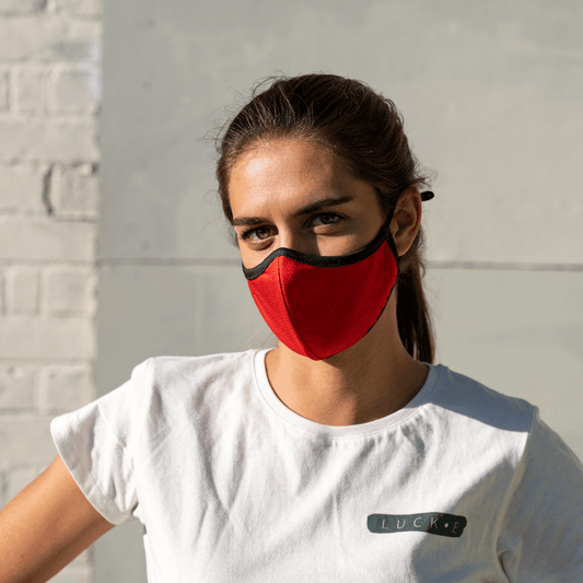 LUCKEstaple™ Reusable Mask | Ocean Balance™ | Lifeguard Red LUCK•E