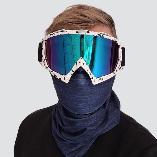 Snow LUCKEgo™ | Recycled Neck Warmer | With Built-in 3 layer Mask | Anti-viral LUCK•E