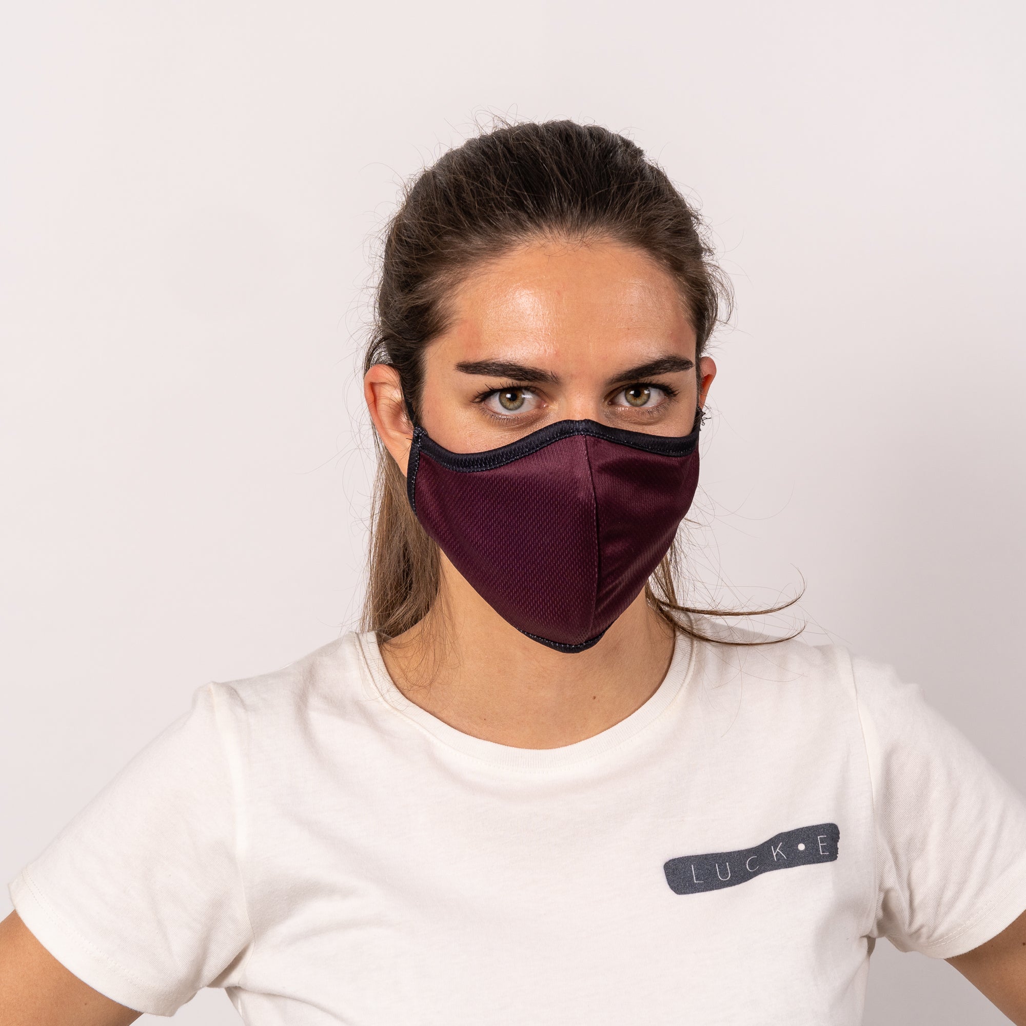 LUCKEme™ Face Masks | Award-Winning HeiQ™  | Ocean Balance™ | Burgundy LUCK•E