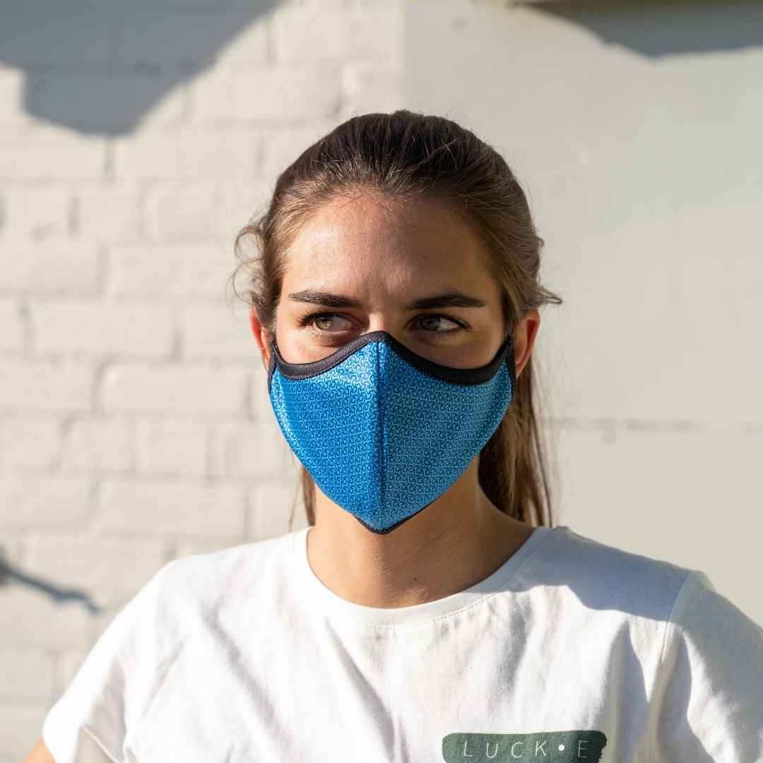 LUCKEStaple™ Reusable Mask | Ocean Balance™ | Aqua LUCK•E